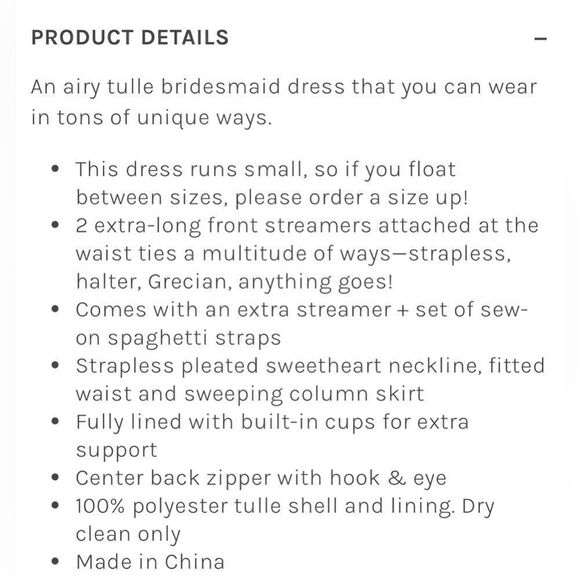 NWT Birdy Grey CHRISTINA CONVERTIBLE DRESS VINTAGE BLUSH Size M - Picture 8 of 10